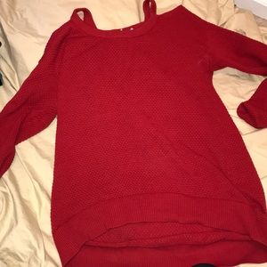 Michael Kors cold shoulder cable knit sweater
